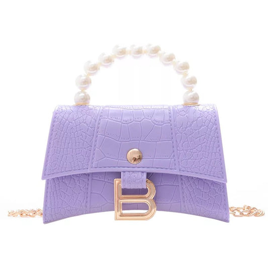 Bad Bit$h Pearl Mini Purse (Purple)