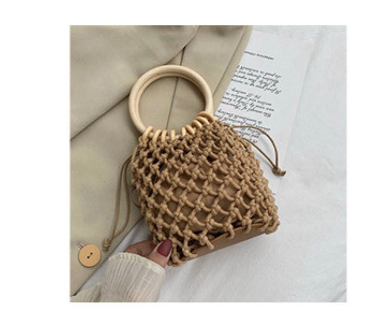 Mini Bucket Purse (Coffee)