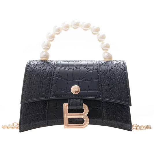 Bad Bit$h Pearl Mini Purse(Black)