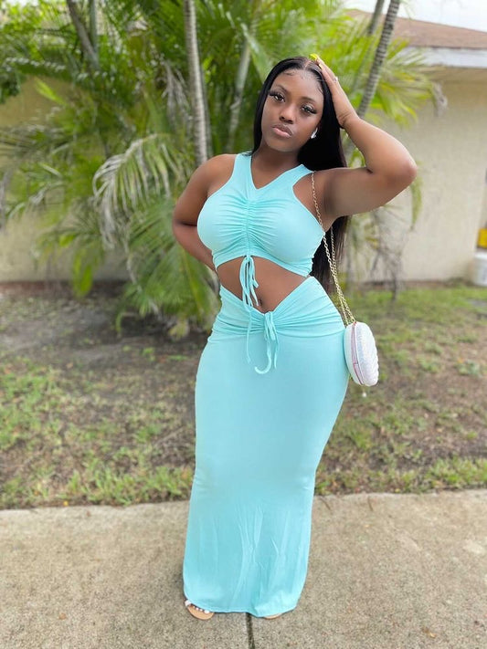 Sex on The Beach(Mint)2Piece Skirt Set